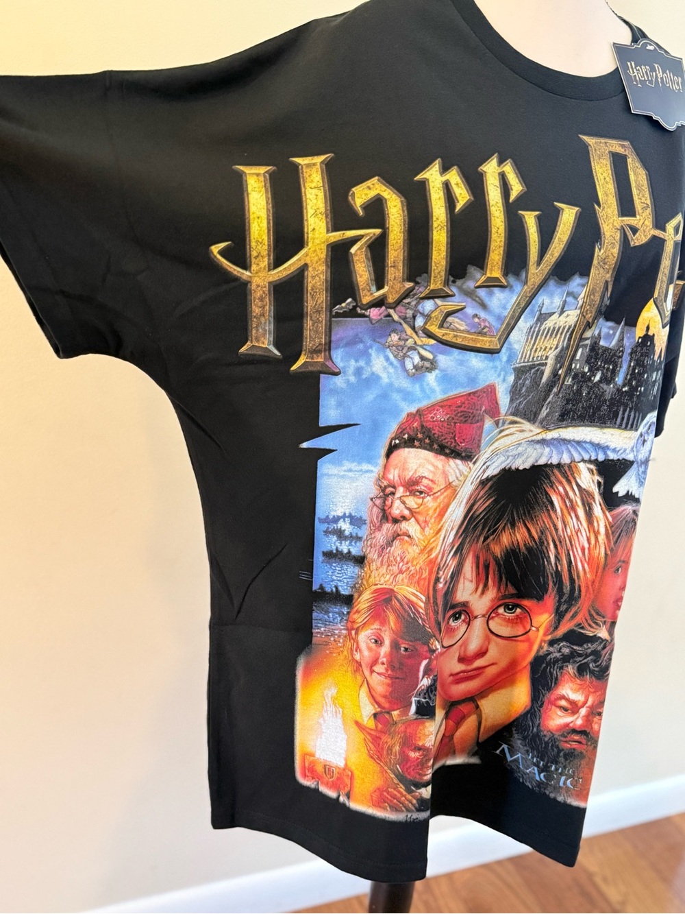 Warner Bros. Harry Potter Men’s Black Graphic Tee 2x - Picture 2 of 7